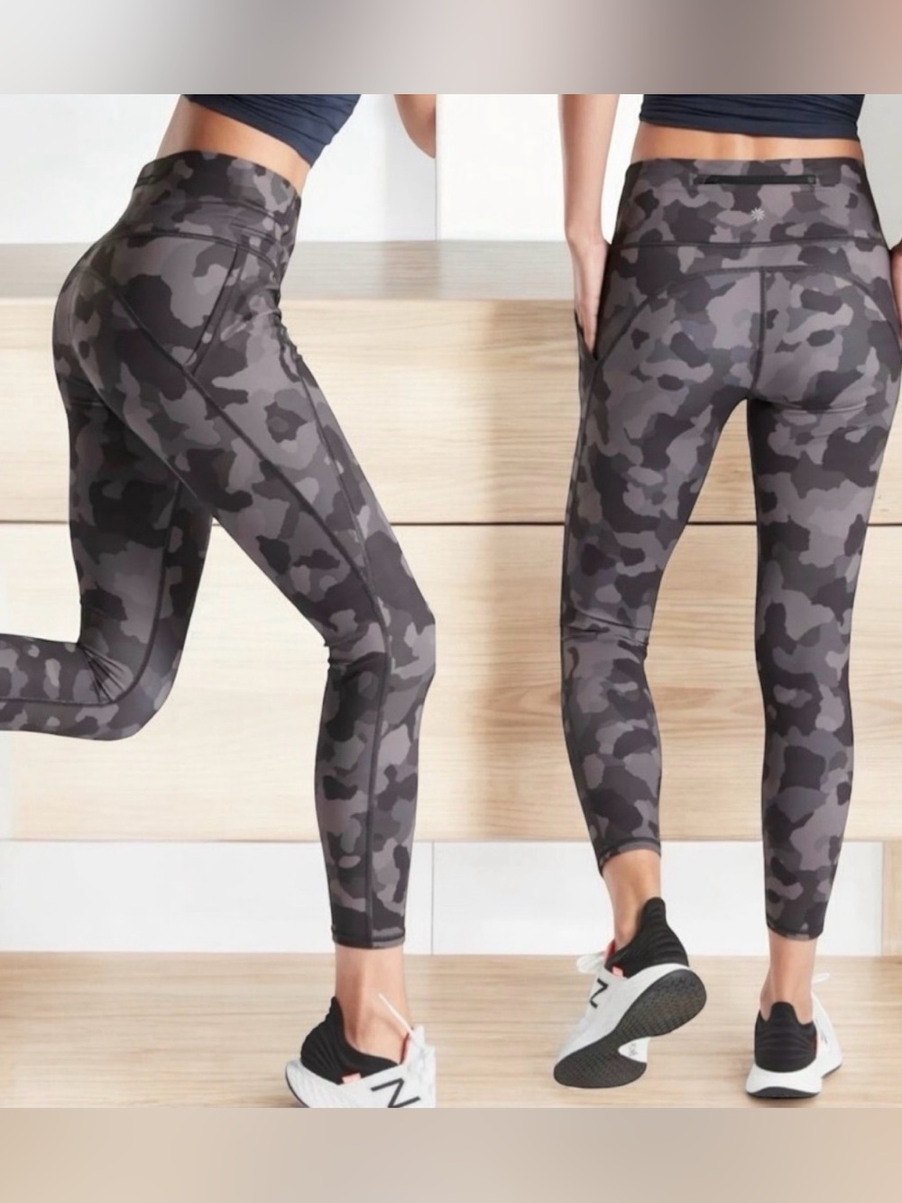 Like New! Athleta Lighting Camo 7/8 Legging Size S